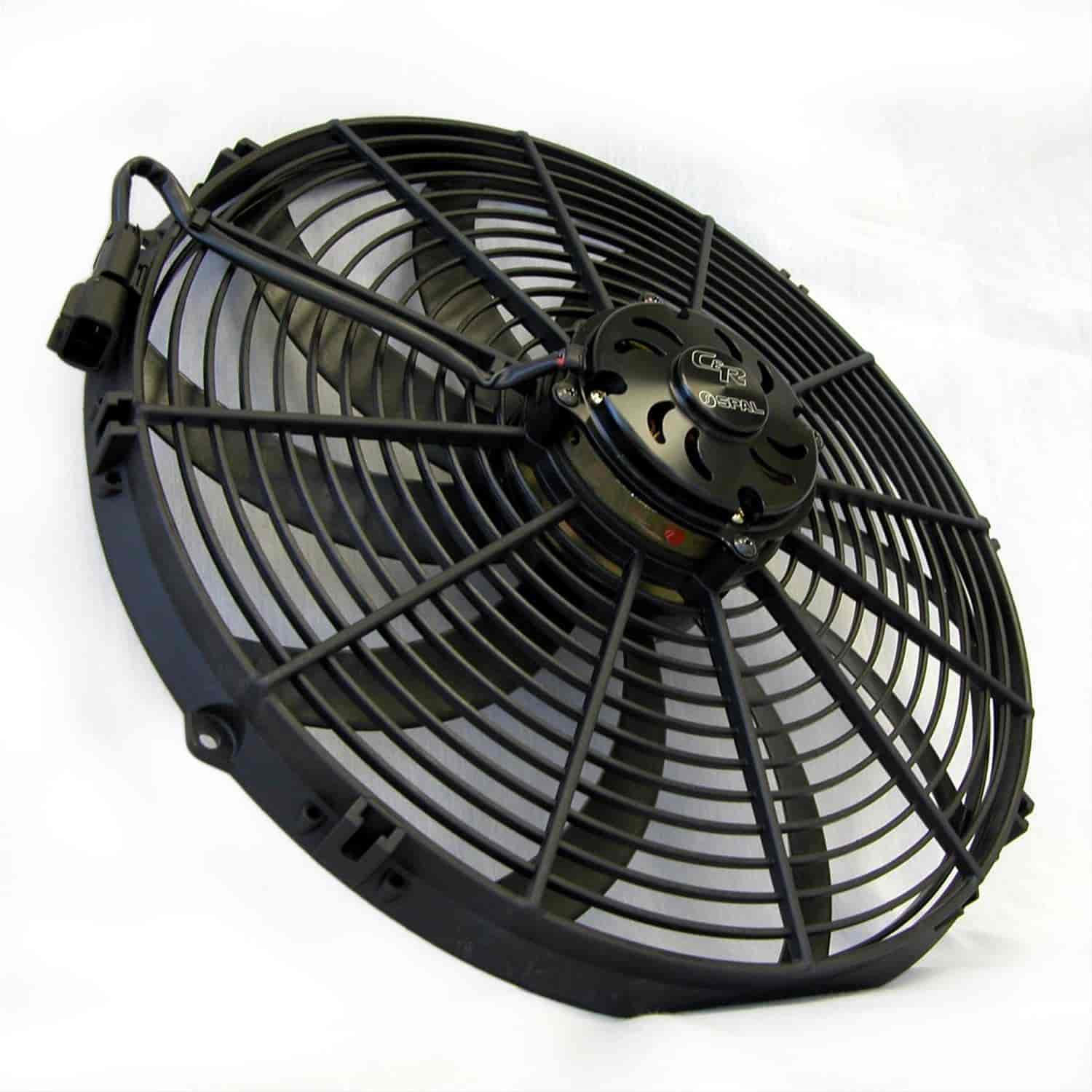 Spal Dual 11 Fans with Carbon Hydro Dip Finish - Black Gloss