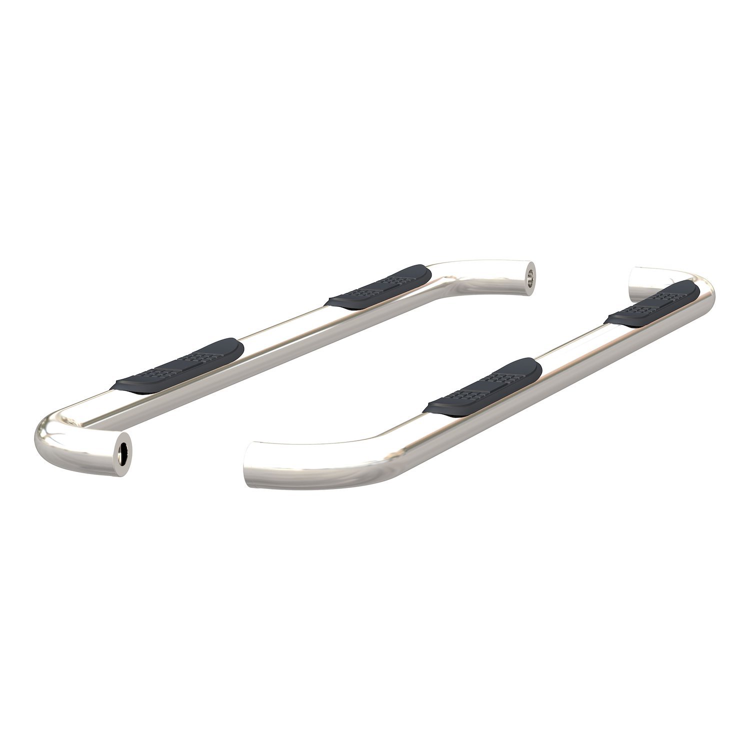 3 In. Round Polished Stainless Steel Side Bars for 2019 RAM 1500