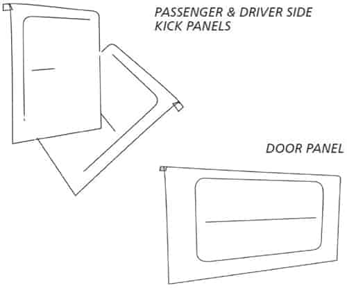 Aluminum Door and Kick Panel Kit .032" Thick Aluminum