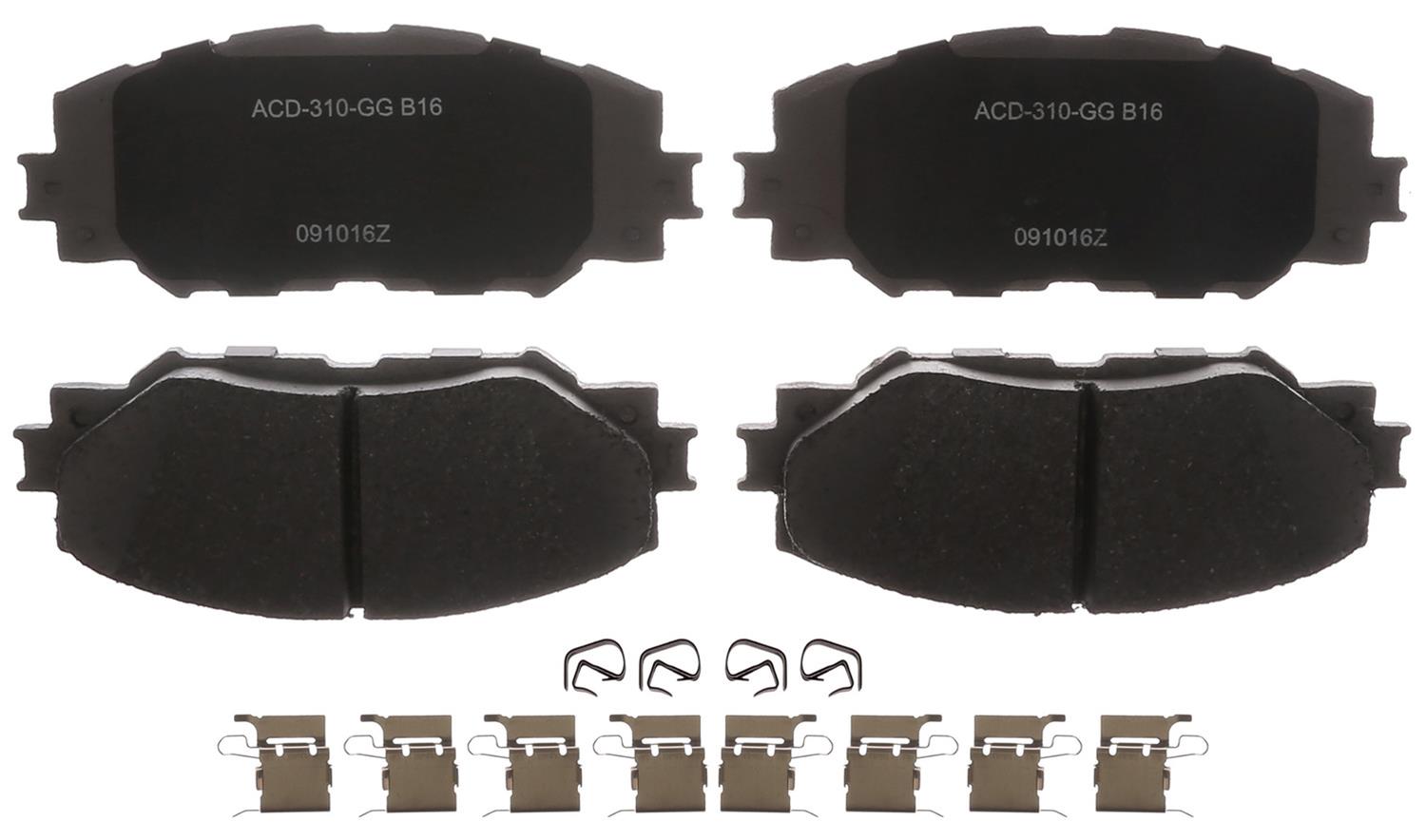 Front Disc Brake Pad Set for Select 2006-2019