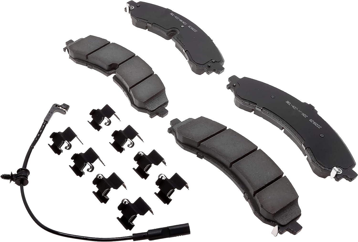 17D2250ACH Ceramic Rear Disc Brake Pad Kit Fits Select Late Model Chevy/GMC 2500/3500 Truck