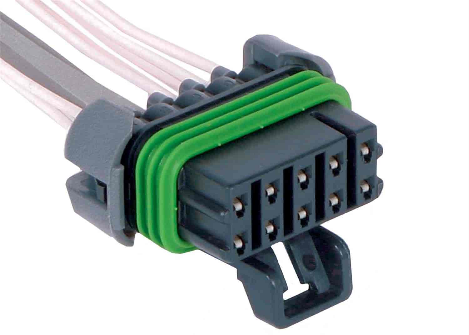 CONNECTOR-W/LEADS 10-WAY