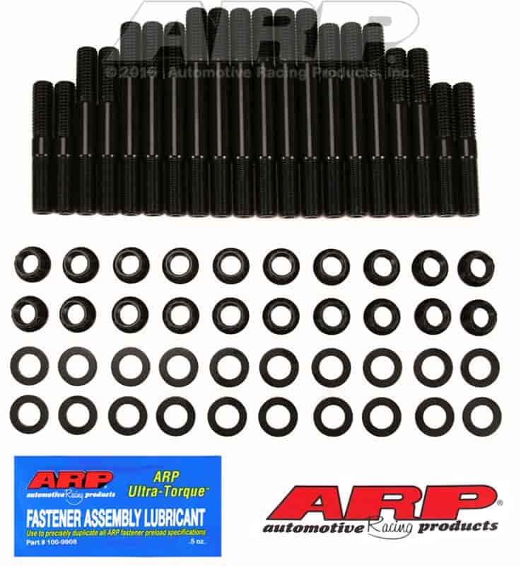 Head Studs w/12-Point Nuts 1968-74 Pontiac 400 Ram Air 2 and 4, 455 HO and 455 Super Duty with Round Port Heads