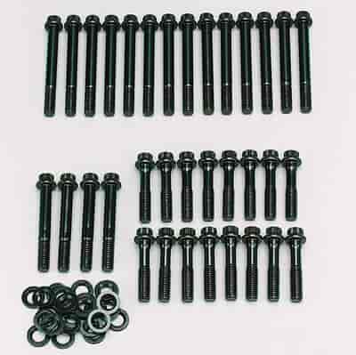 Professional Series Head Bolt Kit Small Block Chevy with 12 Degree Rollover Brodix and 18 Degree Brodix