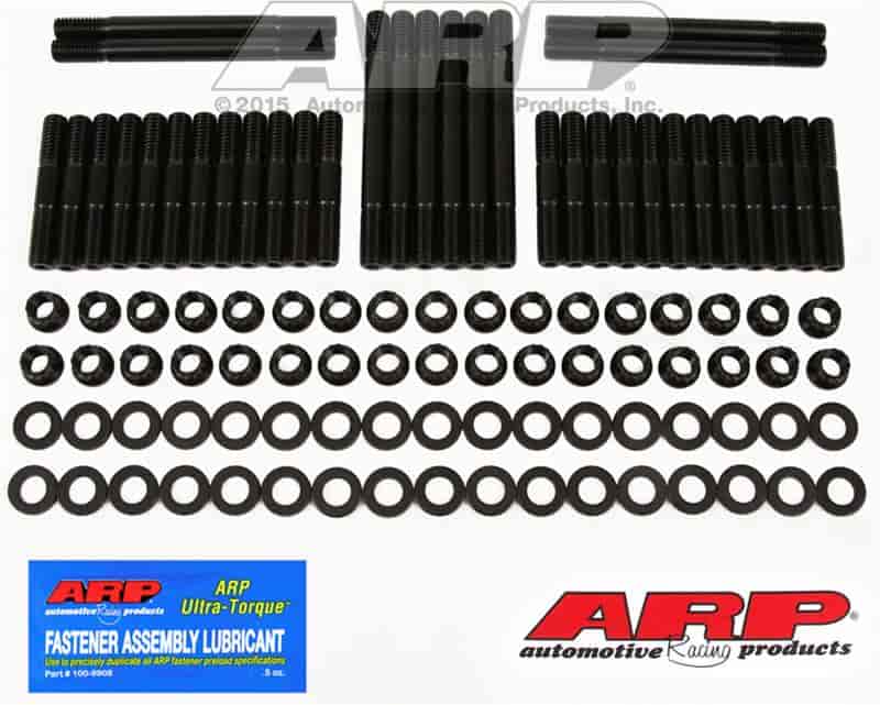 Black Oxide 12-Point Head Stud Kit for Big Block Chrysler 383-440 Wedge with Indy Heads