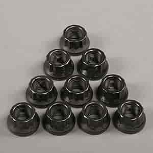 Black Oxide 12-Point Nuts 3/8"-24
