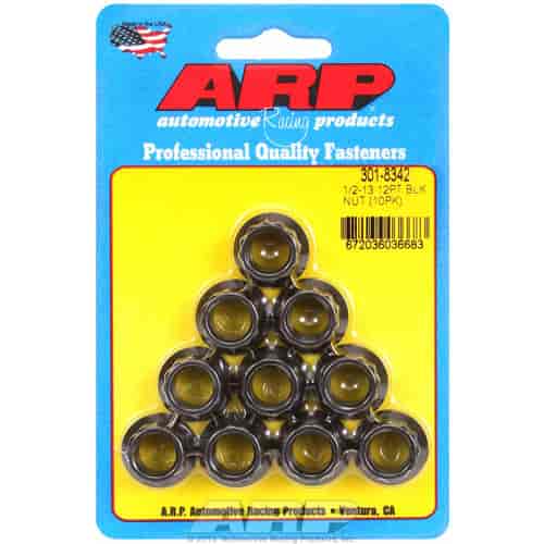 Black Oxide 12-Point Nuts 1/2"-13