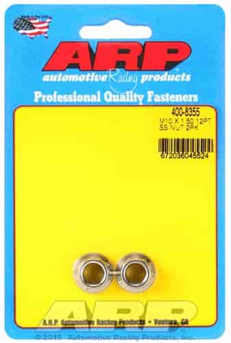 400-8355 Stainless Steel 12-Point Nuts, 10 mm x 1.50