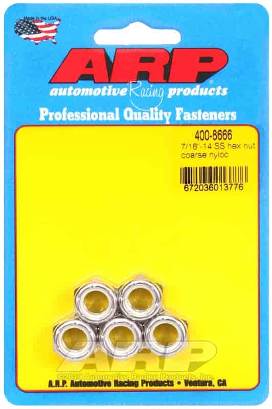 Stainless Steel Nylox Hex 7/16" -14
