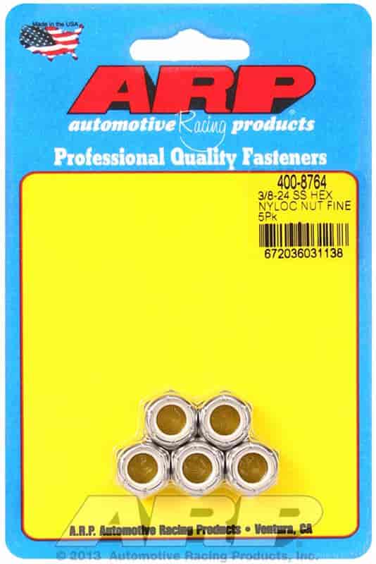 Stainless Steel Nylox Hex 3/8"-24
