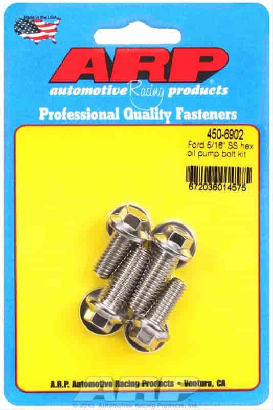 Ford 5/16in SS hex oil pump bolt kit