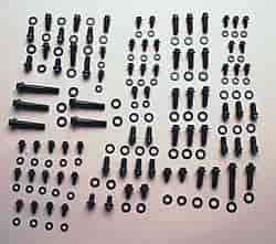 Chrome Moly Black Oxide Hex Head Fastener Kit Ford 351W, small block