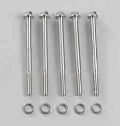Set of 5 ARP 621-3250 Stainless Steel 1/4-20 RH Thread 3.250 UHL 6-Point Bolt with 5/16 Socket and Washer, 
