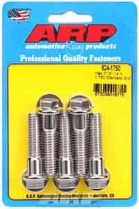 7/16" Stainless Steel Hex Bolts 1.750" UHL