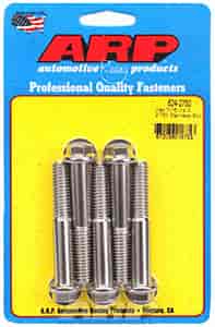 7/16" Stainless Steel Hex Bolts 2.750" UHL