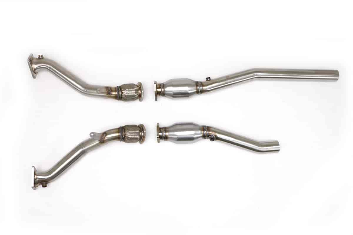 Downpipes with High Flow Cats 2000-02 Audi B5 S4 2.7L Turbo 6-Speed