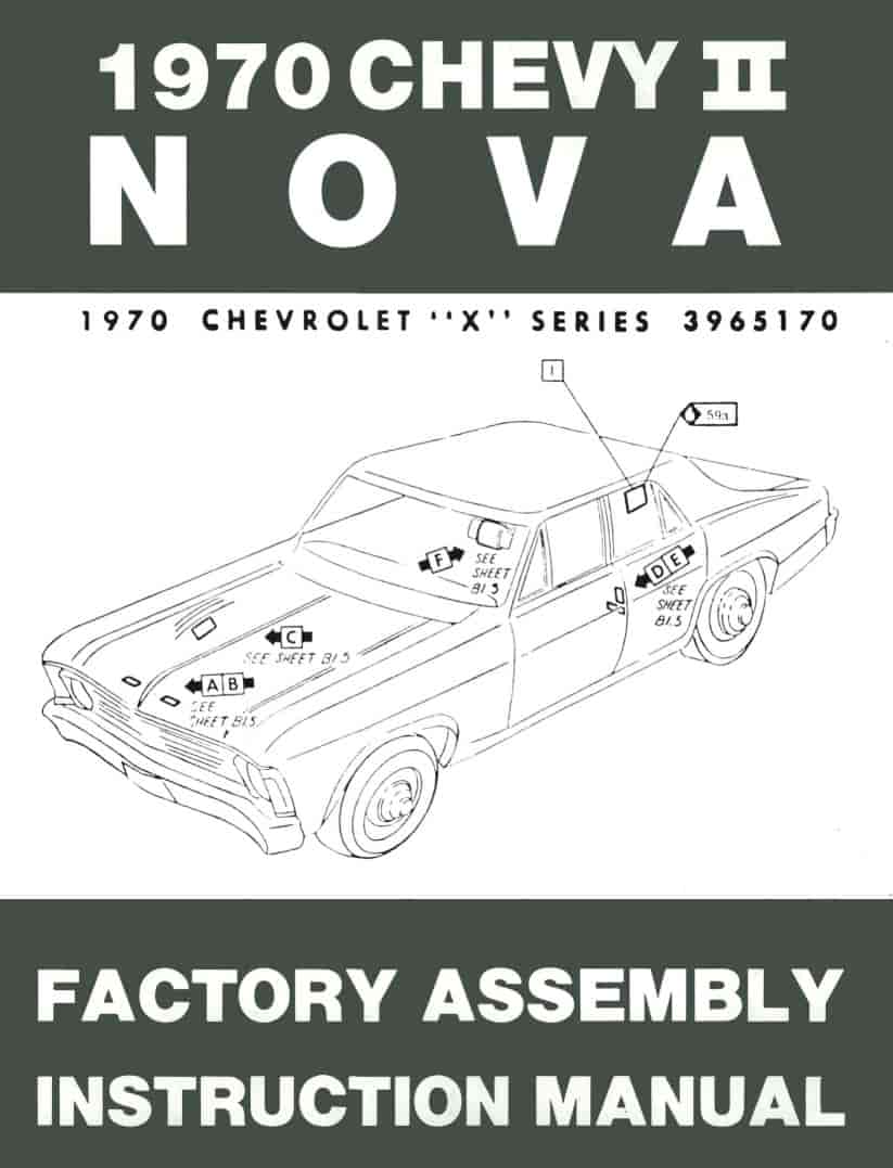 Factory Assembly Manual 1970 Chevy Nova