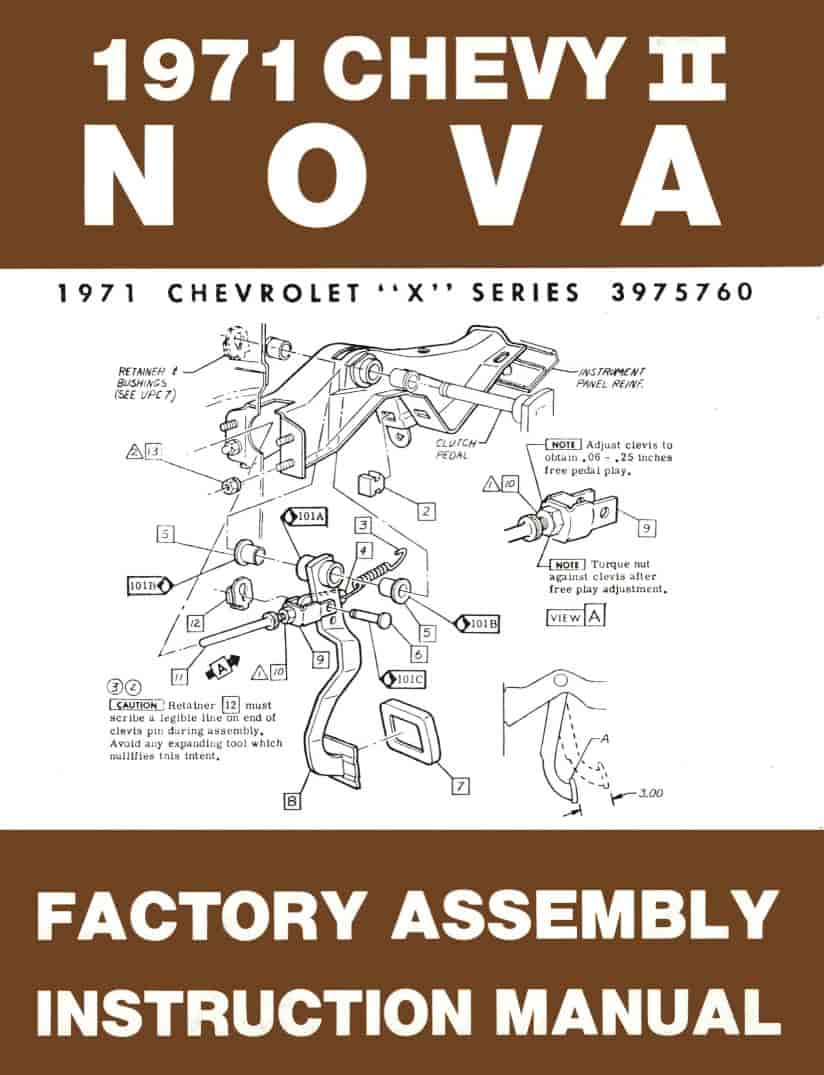 Factory Assembly Manual 1971 Chevy Nova