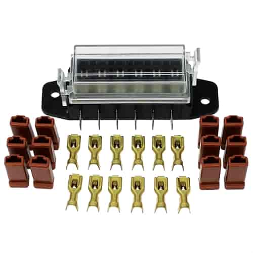 Six-Fuse Auxiliary Fuse Block Assembly 80 amp