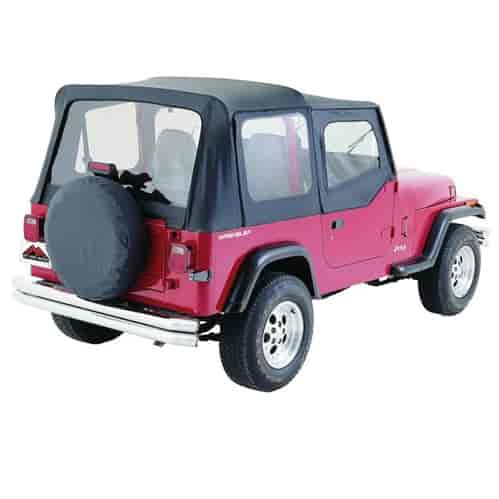 Black Denim Replacement Soft Top for 1988-1995 Jeep Wrangler YJ