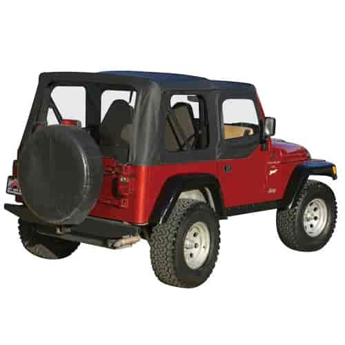 Black Denim Replacement Soft Top for 1997-2006 Jeep