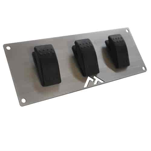 Stainless Steel Rocker Plate w/Switches