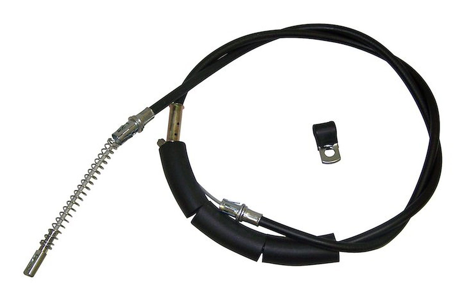 RT31021 Right Rear Parking Brake Cable for 1991-1995 Jeep YJ Wrangler w/ Rear Disc Conversion; 69.75" Long