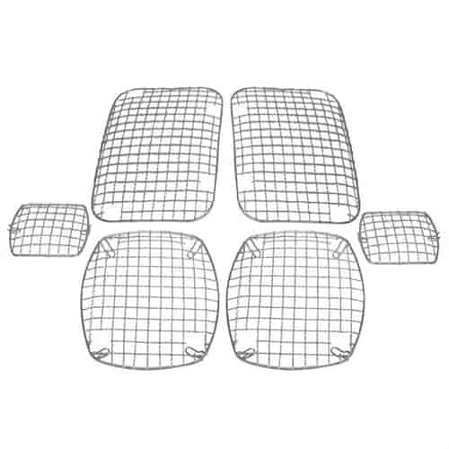 Stainless Steel Stone Guard Set for 1987-1995 Jeep Wrangler YJ