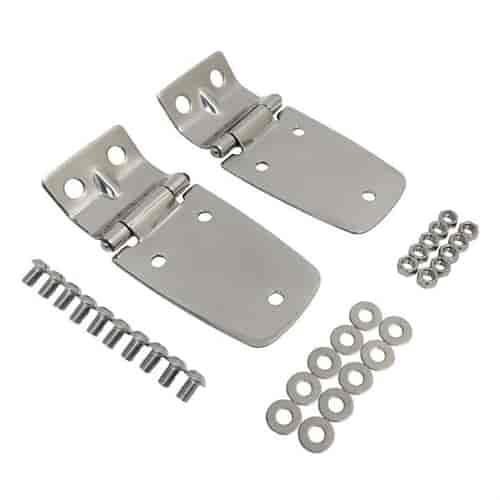 Stainless Steel Hood Hinges for 1997-2006 Jeep Wrangler