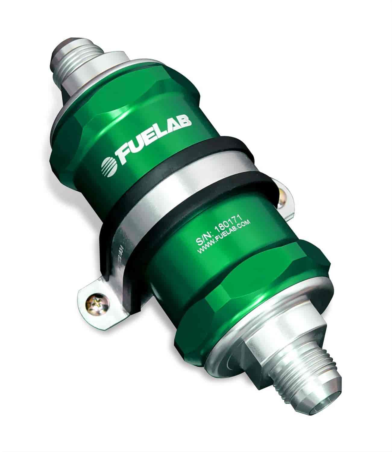 In-Line Fuel Filter Standard Length -6AN Inlet/-12AN Outlet