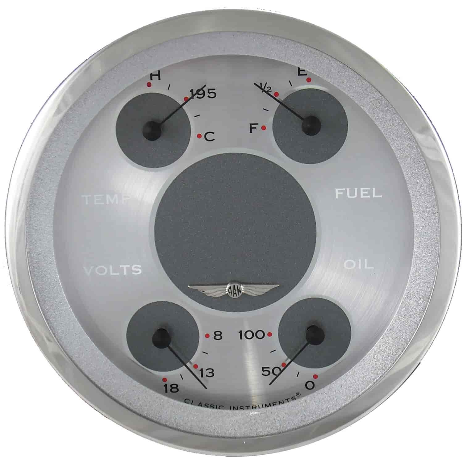 All American Series Quad Gauge 4-5/8" Electrical Includes: