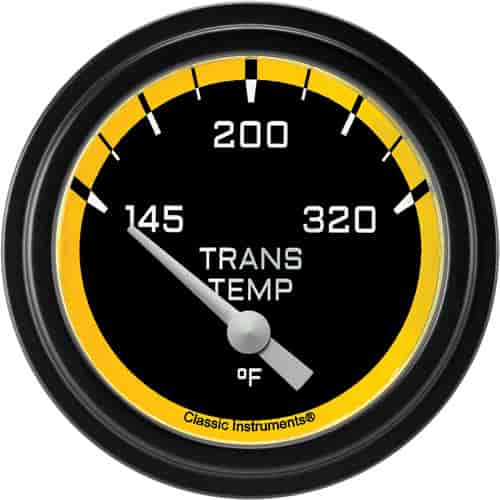 Autocross Yellow w/ Black Bezel 2 ? Trans Temp. Short Sweep