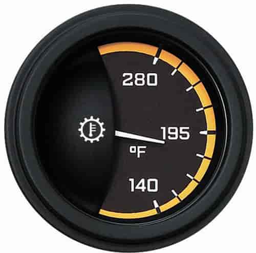 Yellow AutoCross Series Transmission Temperature Gauge 2-1/8" Electrical