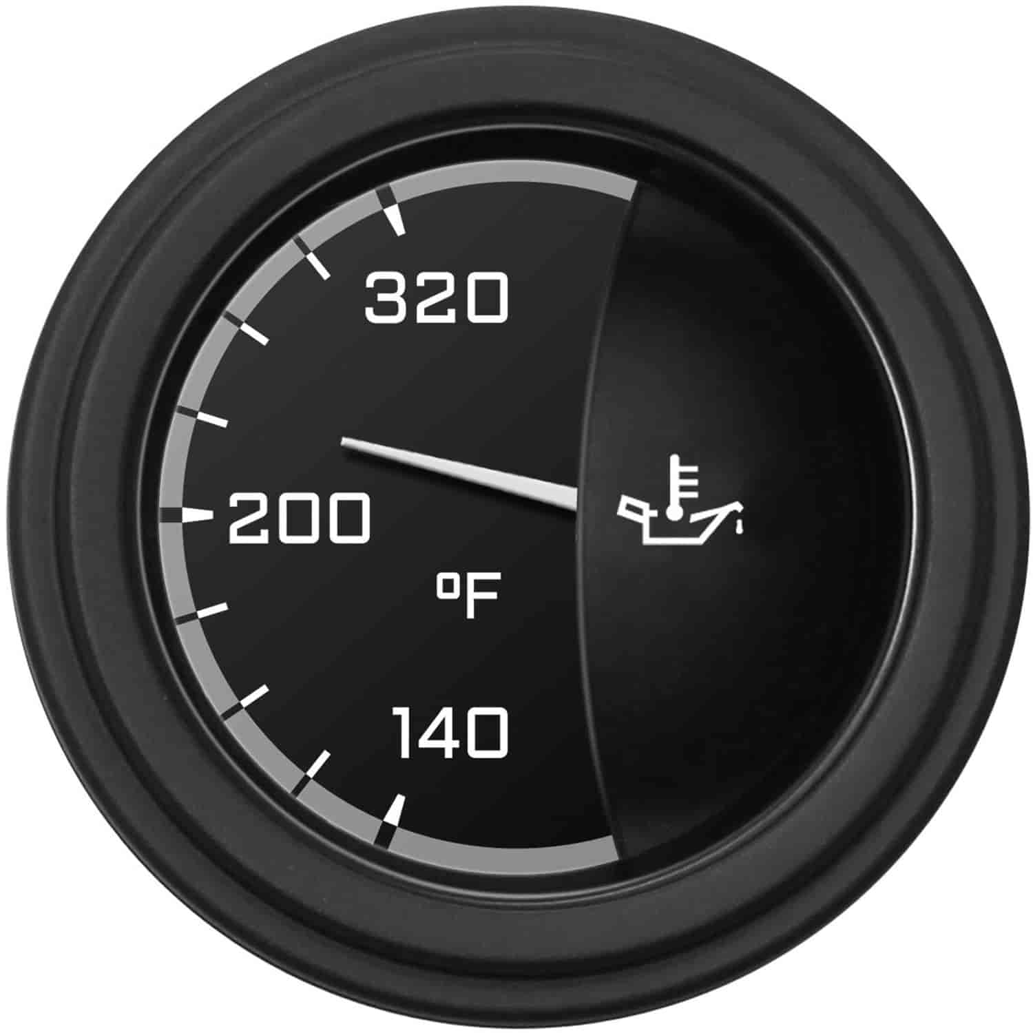 Gray AutoCross Series Oil Temperature Gauge 2-1/8