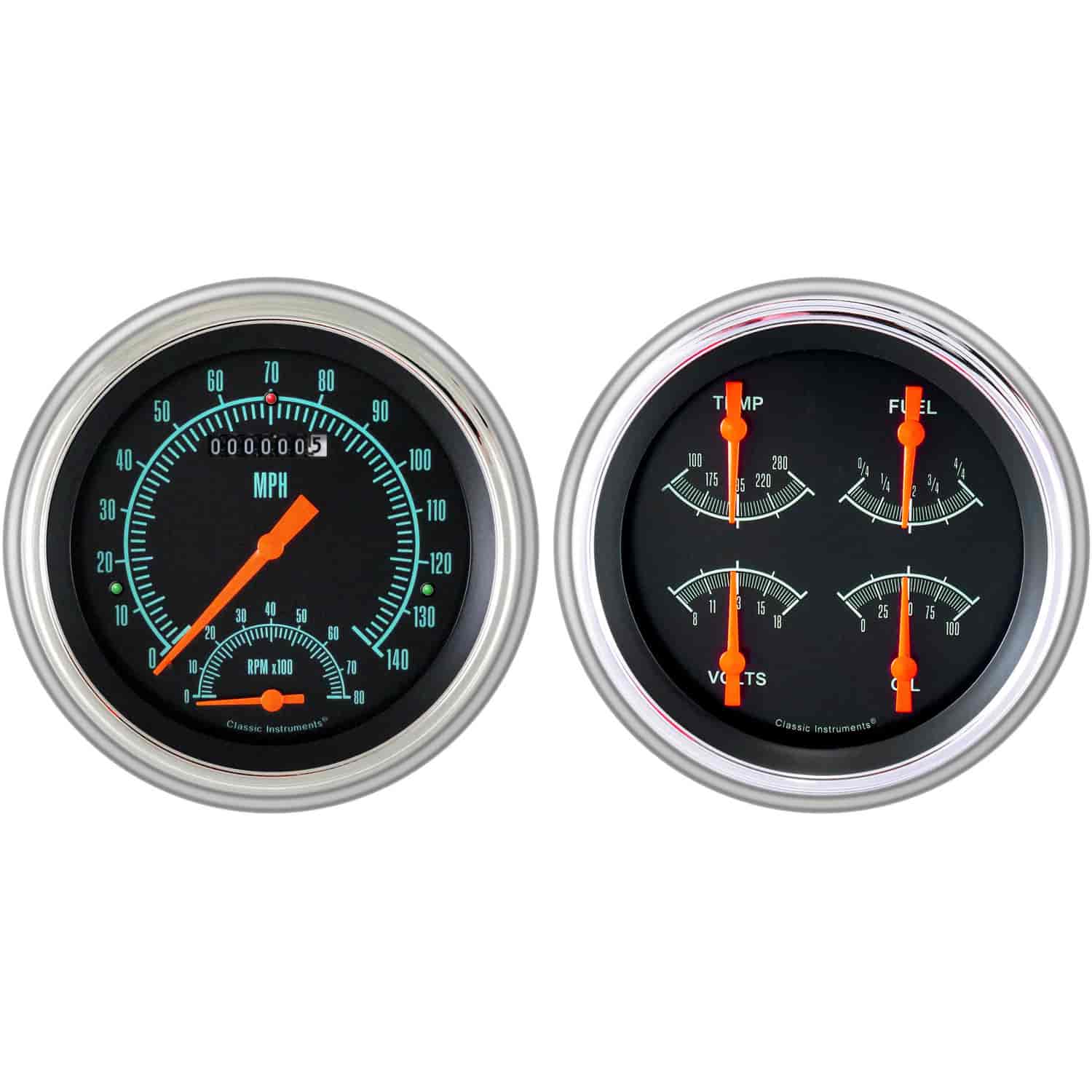 G-Stock Series Gauge Package 1951-52 Chevy Car Includes: