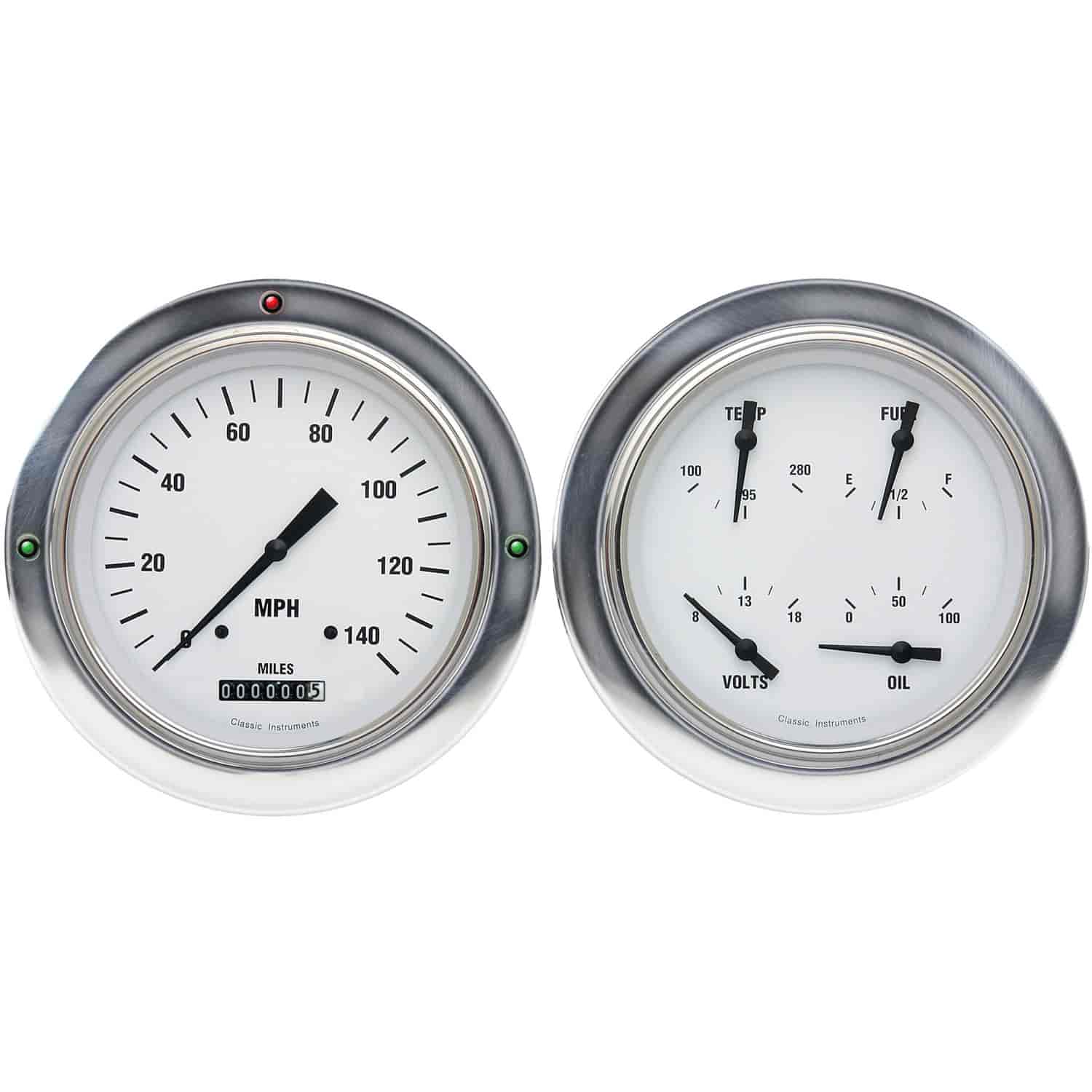 White Hot Series Gauge Package 1954-55 Chevy Truck (First Series) Includes: