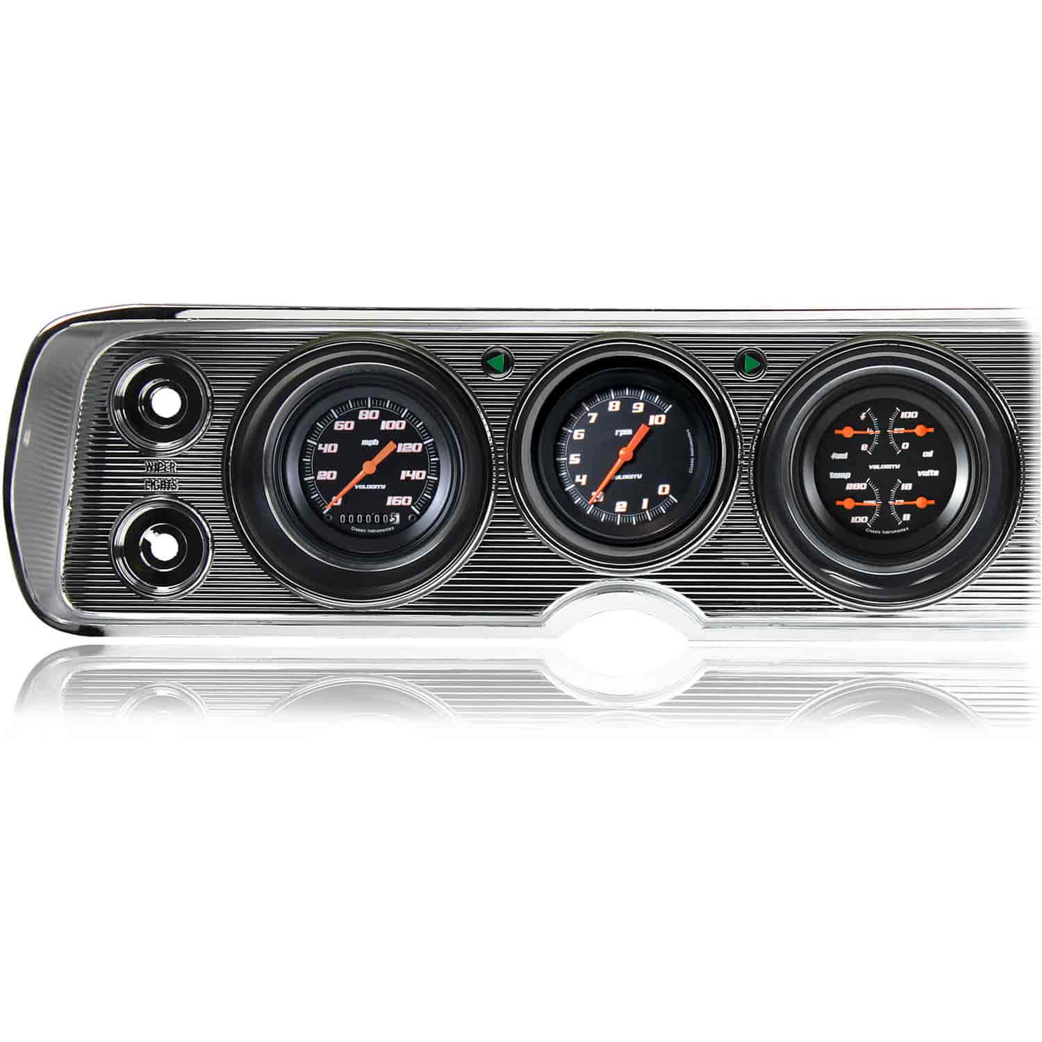 Velocity Series Black Gauge Package 1964-65 Chevelle Includes:
