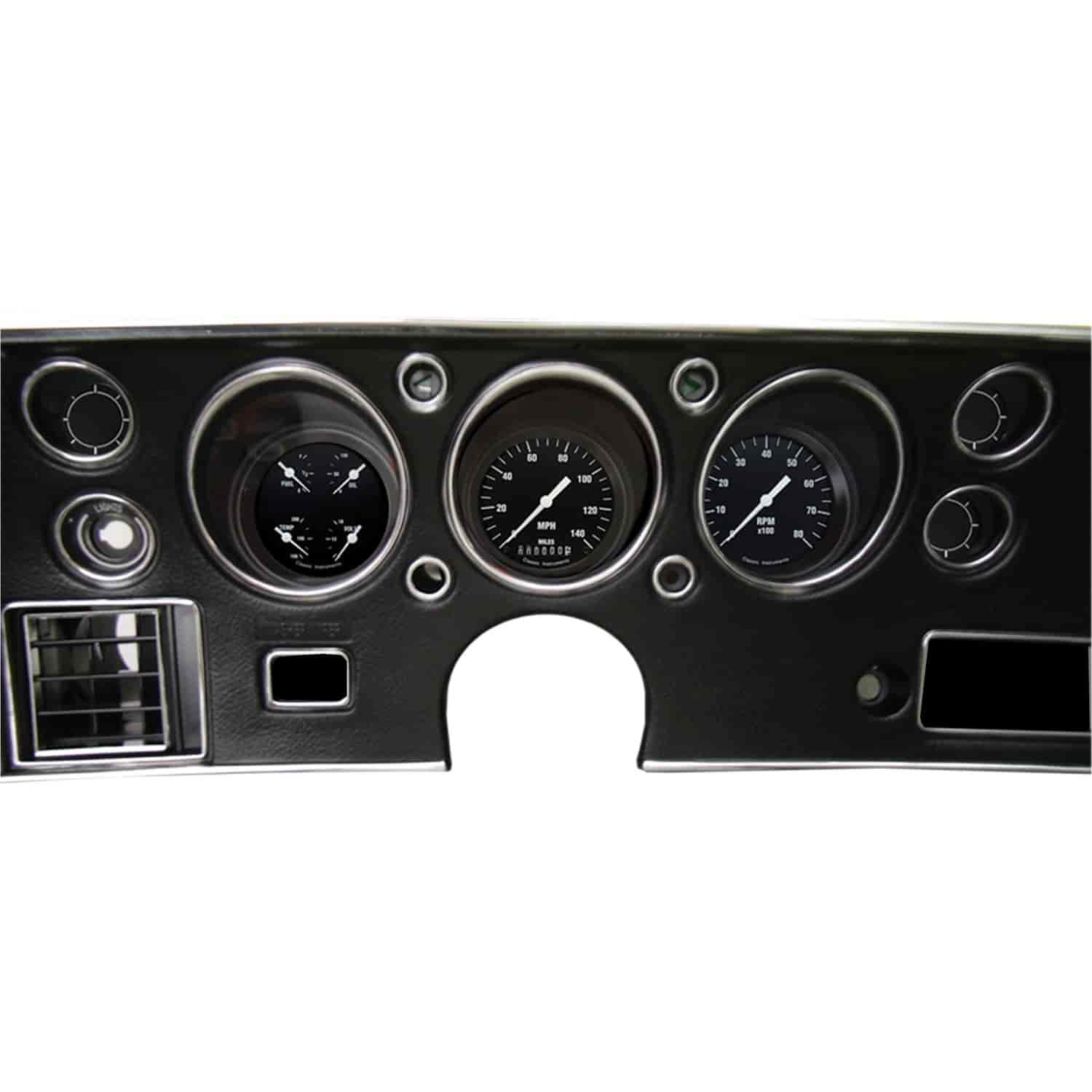 Hot Rod Series Gauge Package 1970-72 Chevelle SS Includes: