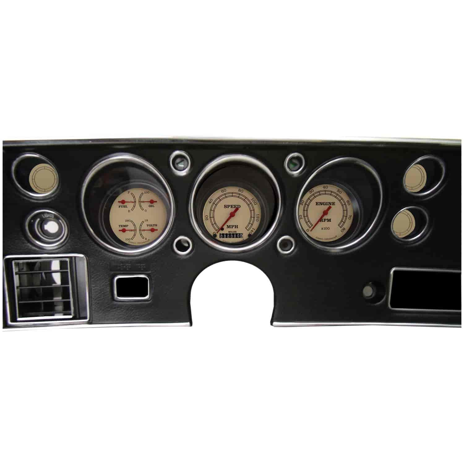 Vintage Series Gauge Package 1970-72 Chevelle SS Includes: