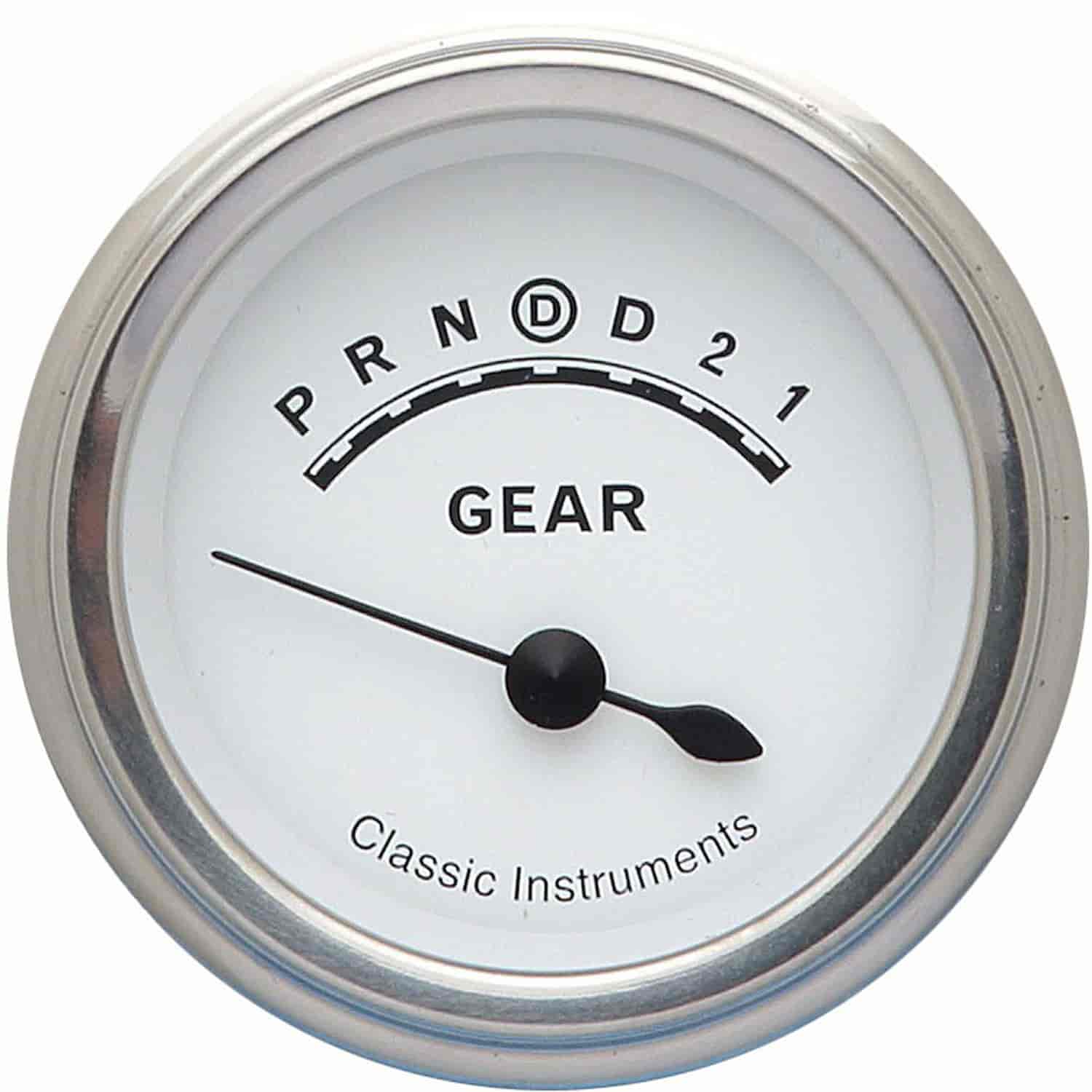 Classic White Series Gear Indicator 2-1/8" Electrical