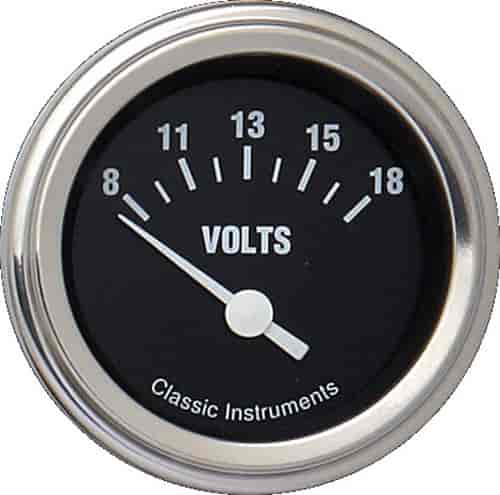 Hot Rod Series Voltmeter 2-1/8