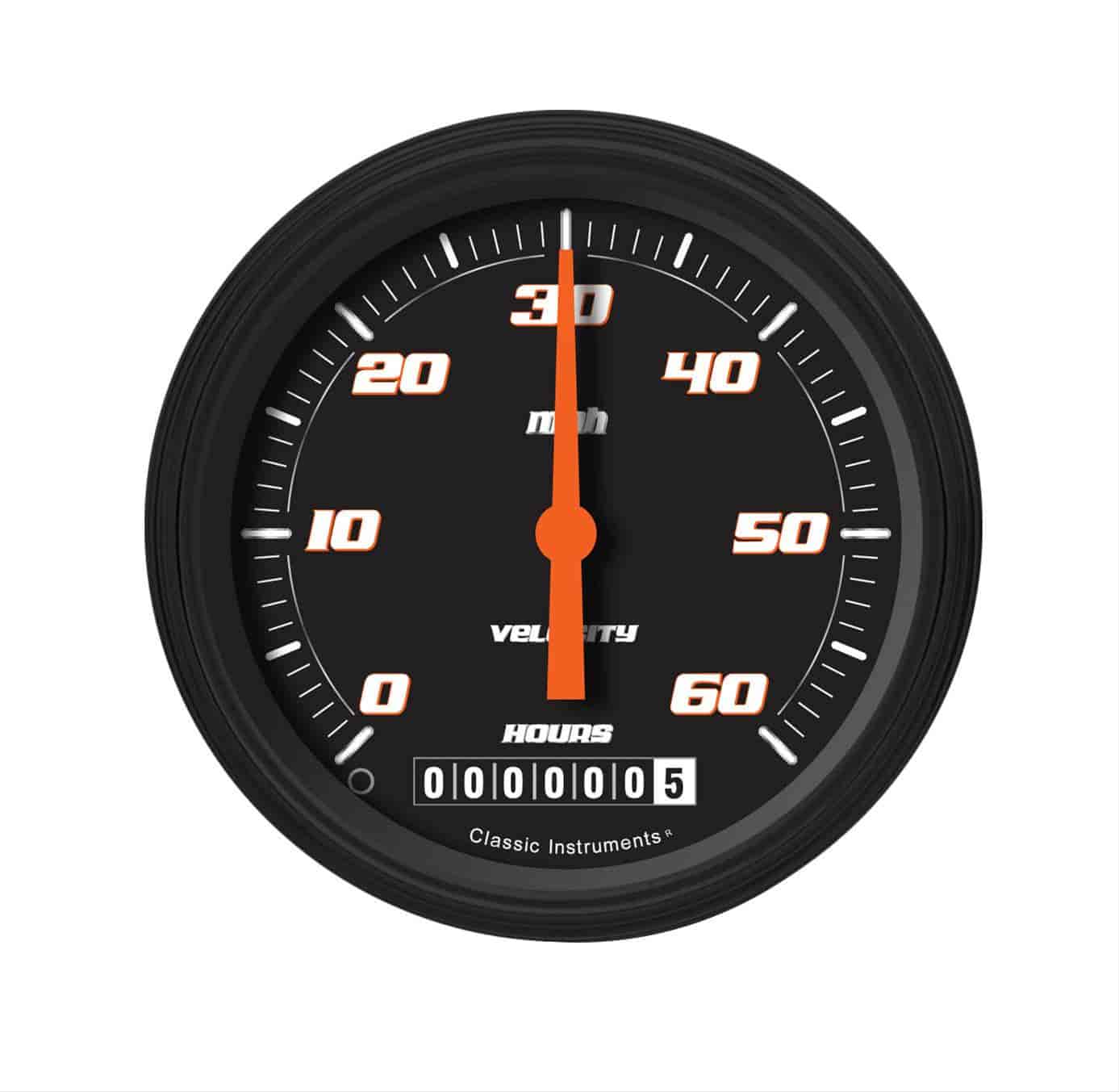Low Speed Series Speedometer with Hour Meter Velocity