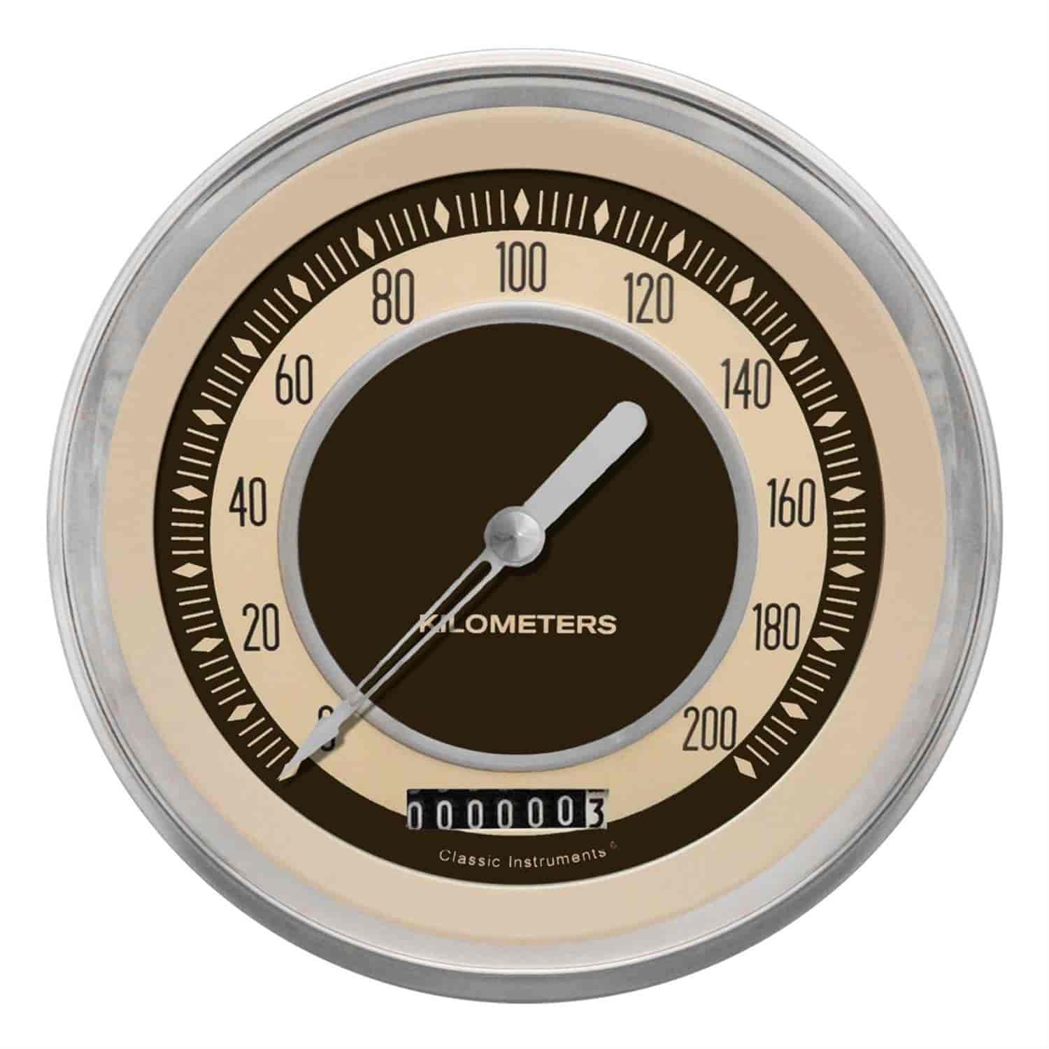 Nostalgia VT Series Speedometer 4-5/8" Electrical
