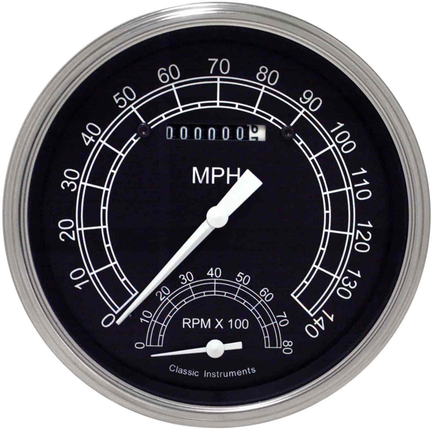 Speedtachular Speedometer/Tachometer Combo Traditional Style