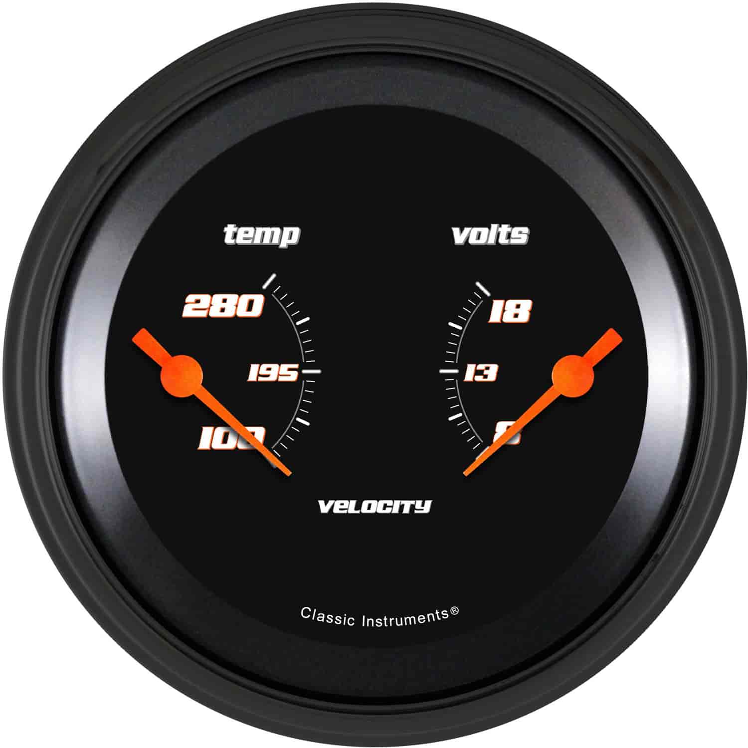 Velocity Black Series Dual Gauge 3-3/8" Electrical Includes: