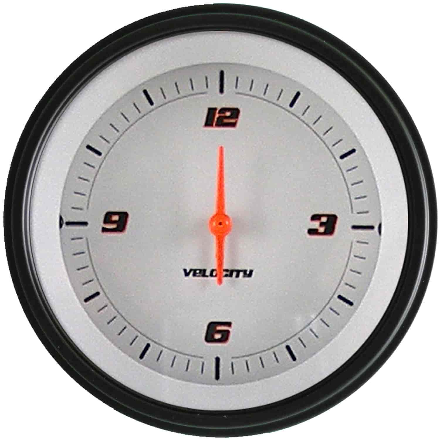 Velocity Series White Clock 3-3/8" Electrical