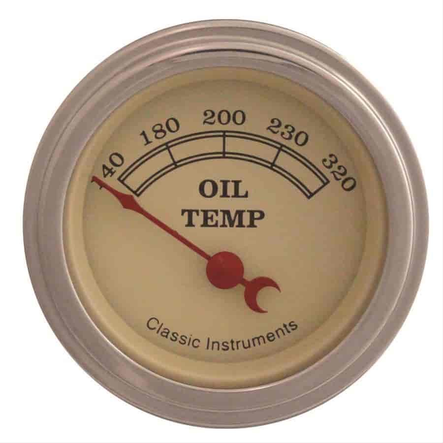 Vintage Series Oil Temperature Gauge 2-1/8" Electrical
