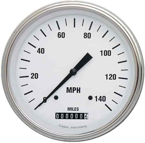 White Hot Series Speedometer 4-5/8" Electrical