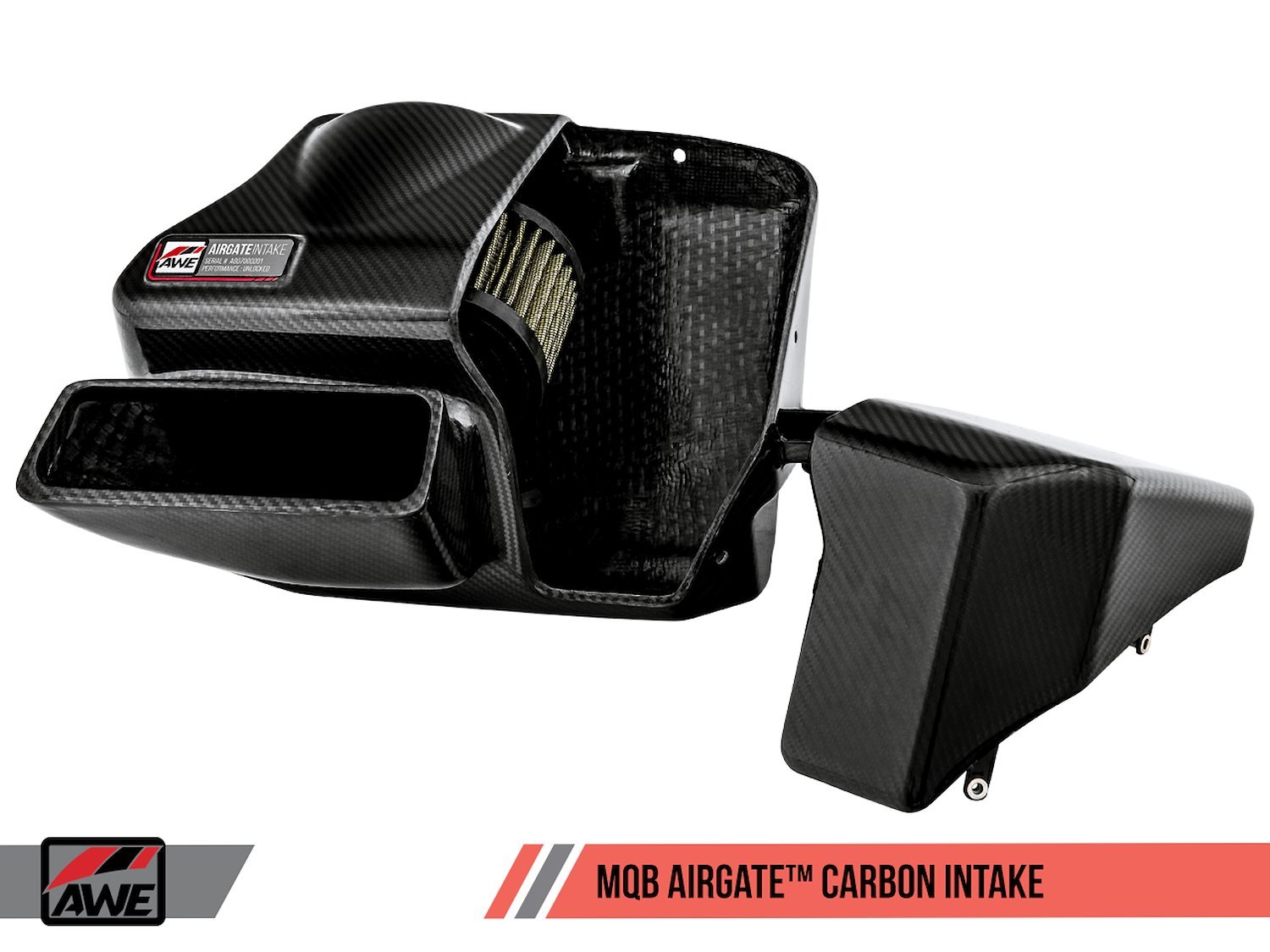 AirGate Carbon Intake for Audi / VW MQB (1.8T / 2.0T) - Without Lid