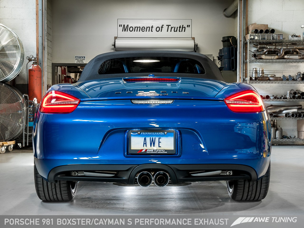 Performance Exhaust System for Porsche 981 - With